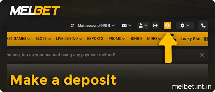 Make your first deposit, step 3